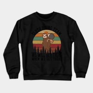 Sloth Hiking Crewneck Sweatshirt